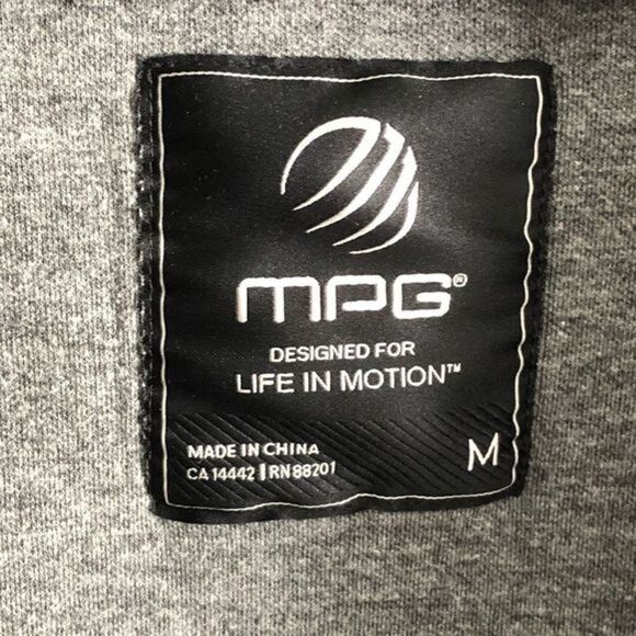 Mpg Size Med Grey Activewear Jacket - Picture 6 of 7